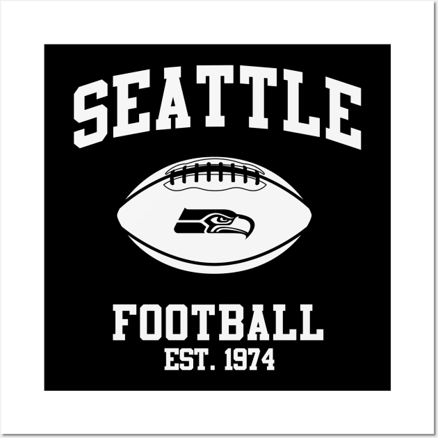 SEATTLE FOOTBALL TEAM Wall Art by Rebelion